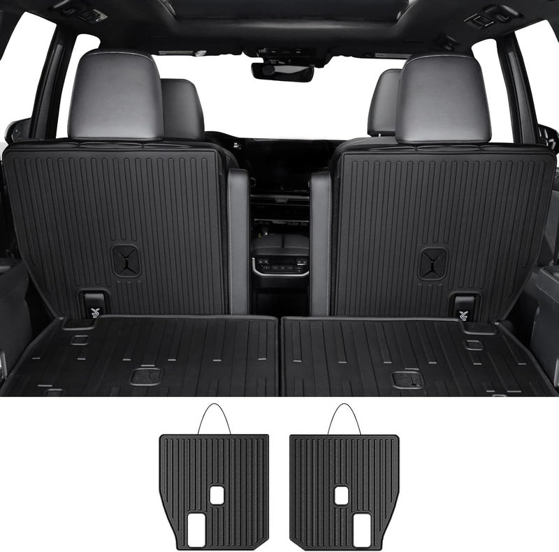 HOUCLEMIC Kick Mats for Grand Highlander Accessories, 2nd Row All-Weather TPE Seat Back Covers Backrest Protector Mats for 2026 2025 2024 Grand Highlander (7 Seater Captain Chairs Only) - Image 1